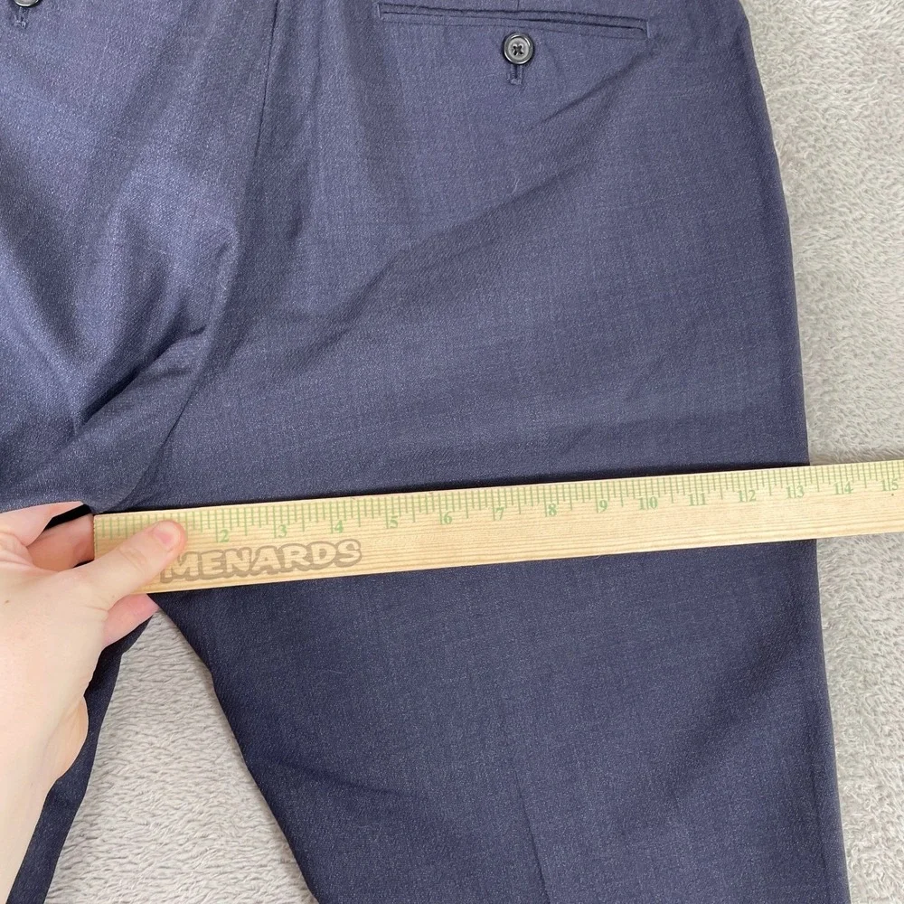 Banana Republic Dress Pants Mens 35x32 Navy Wool Modern Slim Italian Fabric